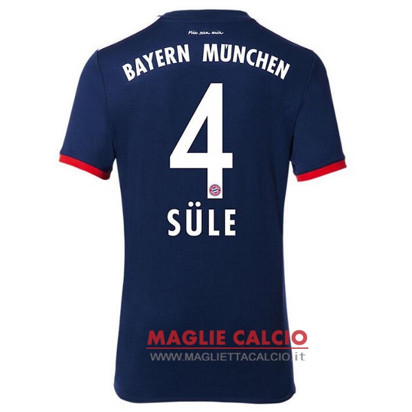 nuova maglietta bayern munich 2017-2018 sule 4 seconda